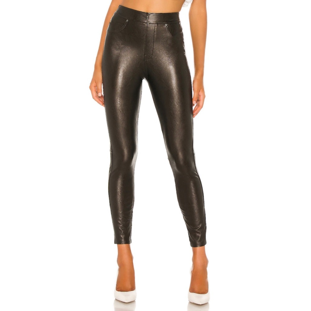 Spanx Leather-Like Ankle Skinny Pant - Picture 1 of 4